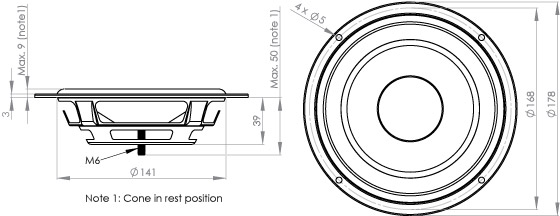 PR178WA01 outline drawing