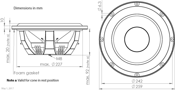 PR259WA01-outline-drawing