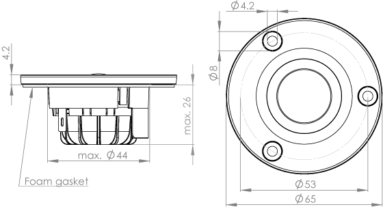 TW022WA04 outline drawing