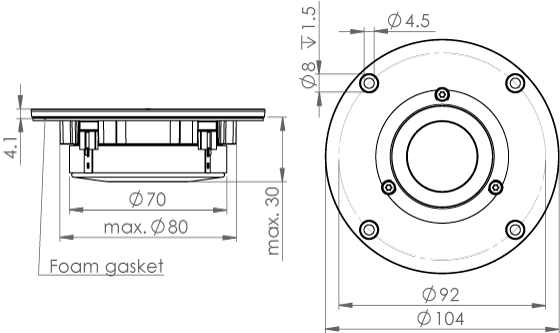 TW030WA09/10 outline drawing