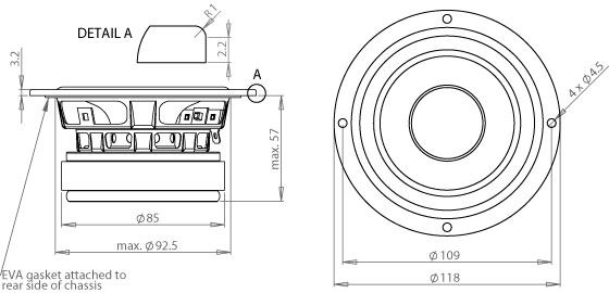 WF118WA01/02 outline drawing