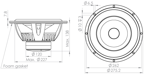 WF275BD01/02 outline drawing